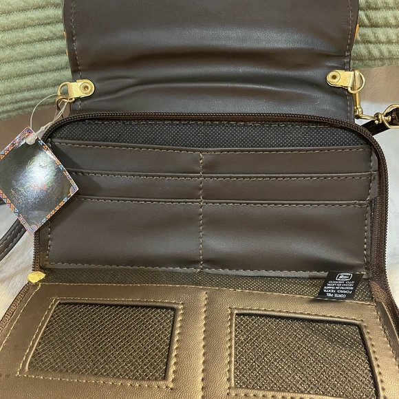 Elegant Floral Embossed Leather Bag Handmade Mexico Stylish and Unique NWT - Picture 5 of 6